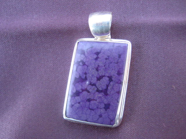 Charoite Pendent Revealing of one's path of service, purging of inner negativity, protection and healing 2243